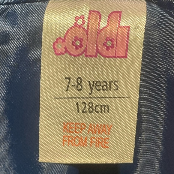 Blue Winter Jacket Puffer Size: 7-8 Years old Zip Up Hoodie - Picture 3 of 9